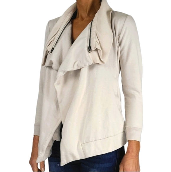 Dex Moto Sweater Zip Collar Size X Small Open - Picture 6 of 6